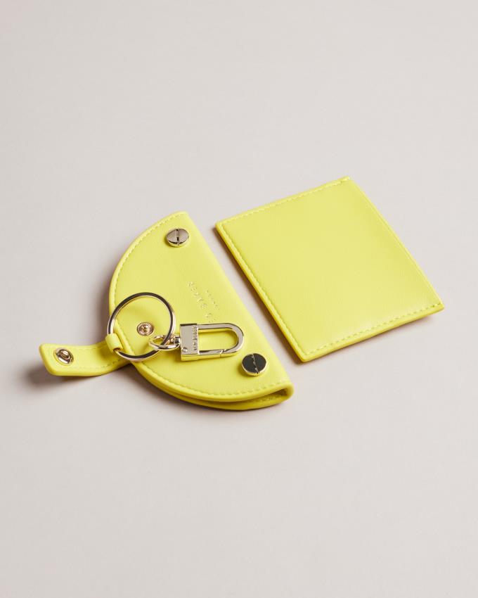 Porte-Carte Ted Baker Lemon Slice Keyring and Jaune Femme | VVC-84815322